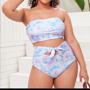 Bandeau HighWaist Bikini PLUS